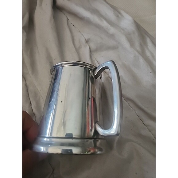 Vintage Sheffield English Pewter Tankard Mug Engraved MARK Made in England - Picture 3 of 7